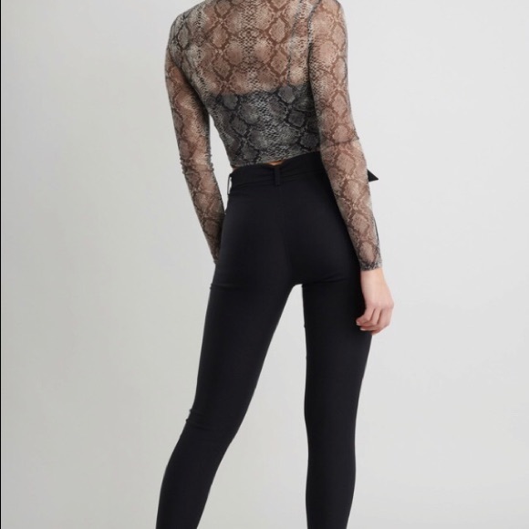 Garage Belted Slim Pants - Picture 3 of 3